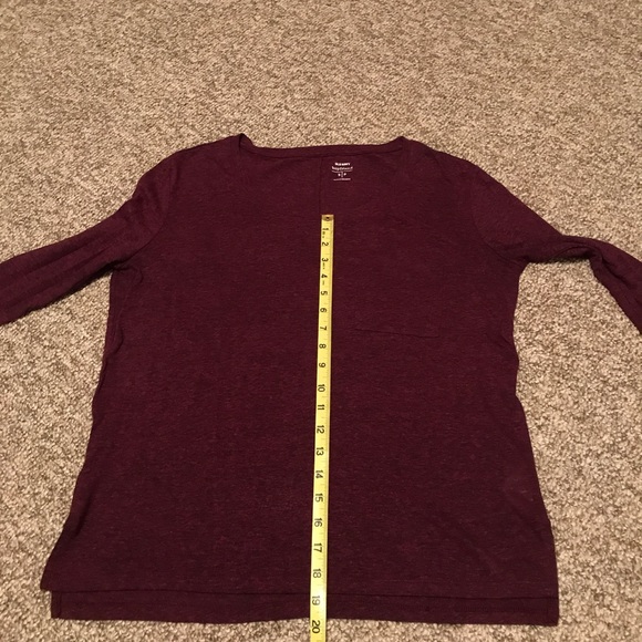 Marooon boyfriend cut women’s top - Picture 4 of 5